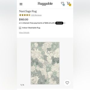 Ruggable 6x9 washable rug